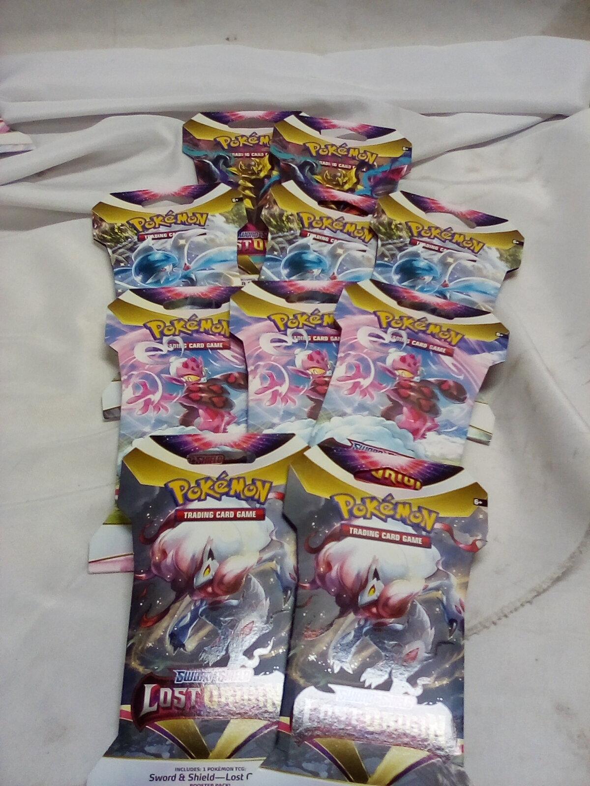 QTY 10 packs of 10 Pokemon Lost Origin Trading Cards