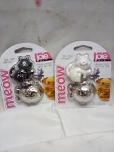 Joie Meow Tea Cup Infusers. Qty 2.