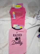 Doggy Parton Size Medium Dog Tshirts. Qty 2.