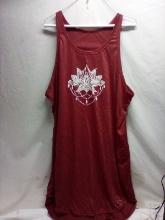 QTY 1 Burgundy sleeveless tank, Size 5x