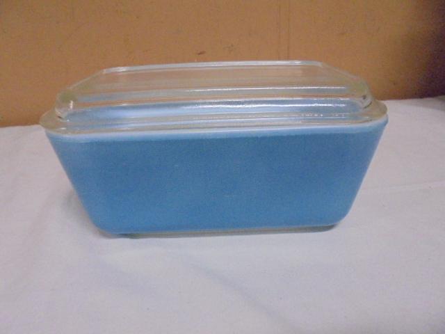 Vintage Pyrex 502-B Glass Refrigerator Dish W/Lid