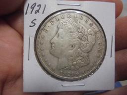 1921 S Mint Morgan Silver Dollar