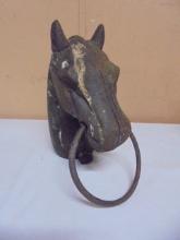 Vintage Cast Iron Post Horse Hitch