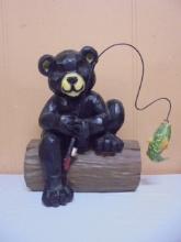 Fishing Black Bear on Log