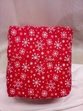 Red Snowflake Twin Sheet Set.