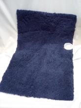 Spa Plush Bath rug 21”x34in Navy Blue