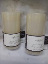 Threshold LED pillar candle set