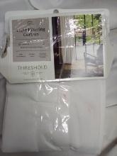 Threshold Light Filtering Curtain, white, 54in x 95in, 1 panel