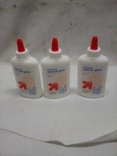 Washable School Glue Qty. 3 bottles 4 FL Oz Each