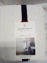 Hearth & Hand Textured Cloth Shower Curtain 72”x72” MSRP: 29.99