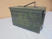 Metal Military Ammo Can Full of Pipe Fittings