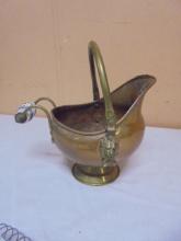 Small Brass & Copper Scuttle