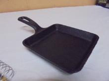 Original Cracker Barrel Square Cast Iron Skillet