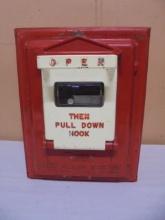 Vintage Metal Fire Alarm Station