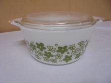 Vintage Pyrex Spring Blossoms (Large Flowers) 1.5qt Covered Casserole