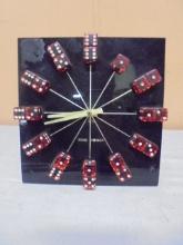 Vintage Reno Nevado Dice Clock