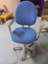 Heavy Duty Blue Upholstered Office/Desk Chair