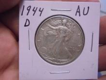 1944 D Mint Silver Walking Liberty Half Dollar