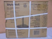 Style Well 26lb Black Finish Umbrella Base