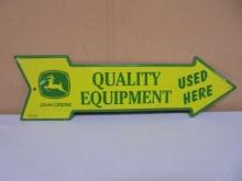 Metal John Deere Arrow Sign