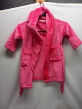 Pink Hooded Robe, size 2-3year