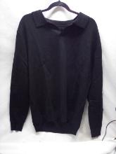XL Black Sweater w/ Collar.