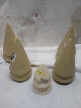 Threshold Ceramic Tree Figures. Qty 5.