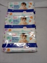 Parents Select Unscented Baby Wipes. Qty 3- 80 Packs.