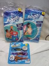 H20 Go Swim Ring, Pool Play Center, & 3-Pack Dive Sharks.