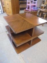 Beautiful Multi-Shelf Solid Wood Side Table