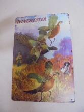 Metal Pheasant Winchester Advertisement Sign