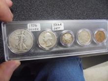 1936 Silver Year Set