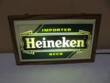 Lighted Heineken Beer Bar Sign