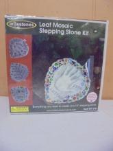 Milestones Leaf Mosaic Stepping Stone Kit