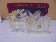 Beautiful Reindeers & Sleigh Set