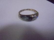 Ladies Sterling Silver & Mother of Pearl Ring