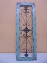 Beauiful Ornate Wood & Iron Wall Art