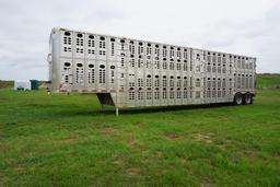 1998 WILSON DOUBLE DECK LIVESTOCK TRAILER