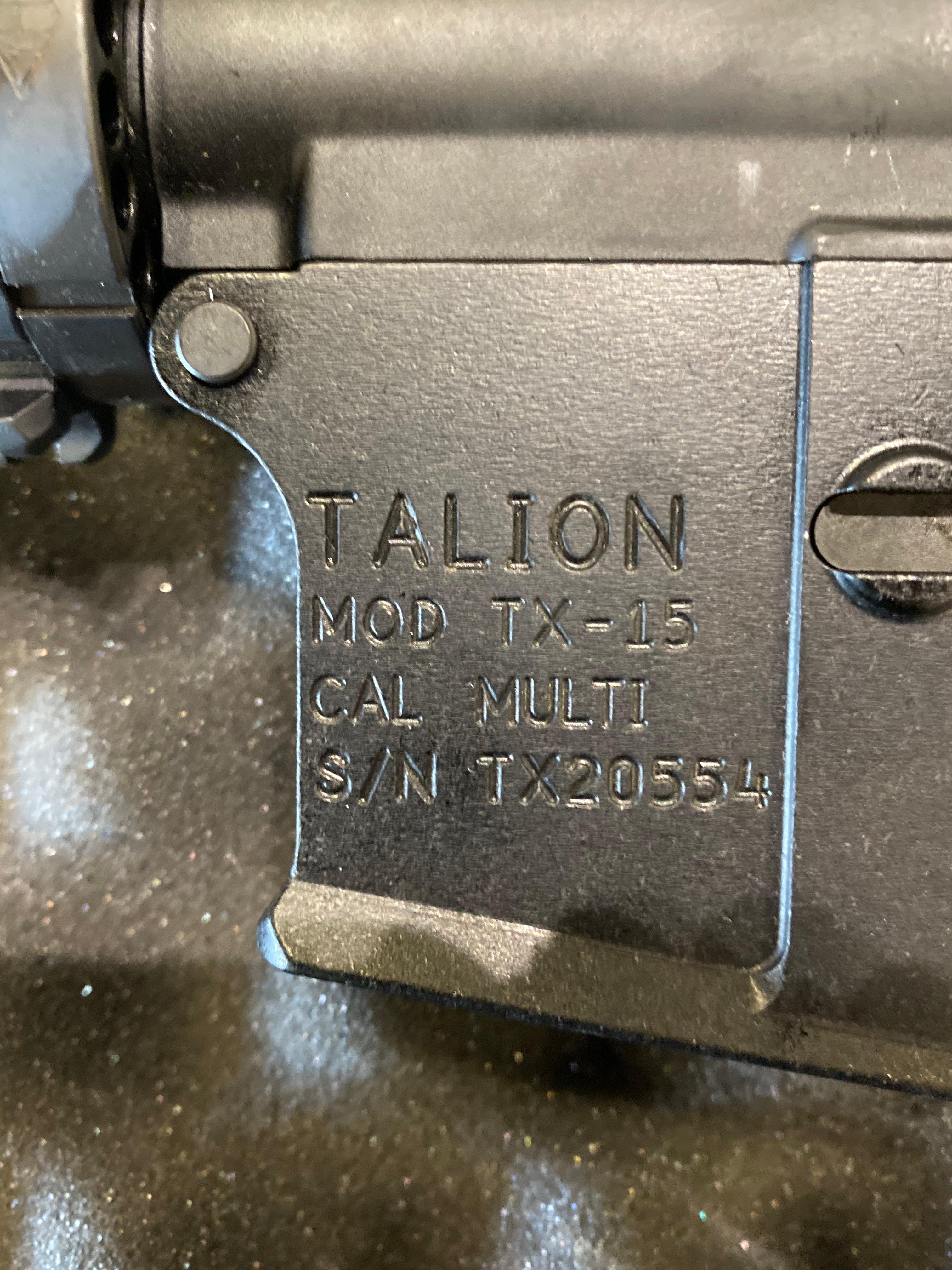 Talion LLC Model TX-15 6.8 SPC Caliber Rifle