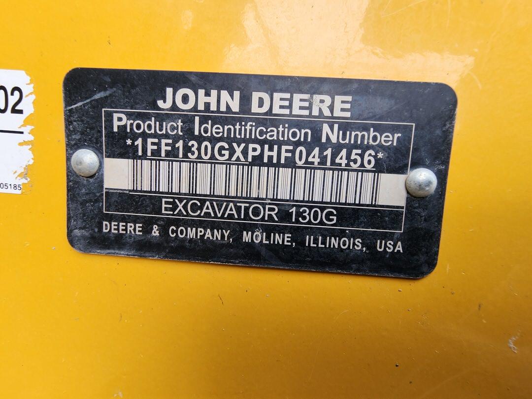2017 John Deere 130G Excavator
