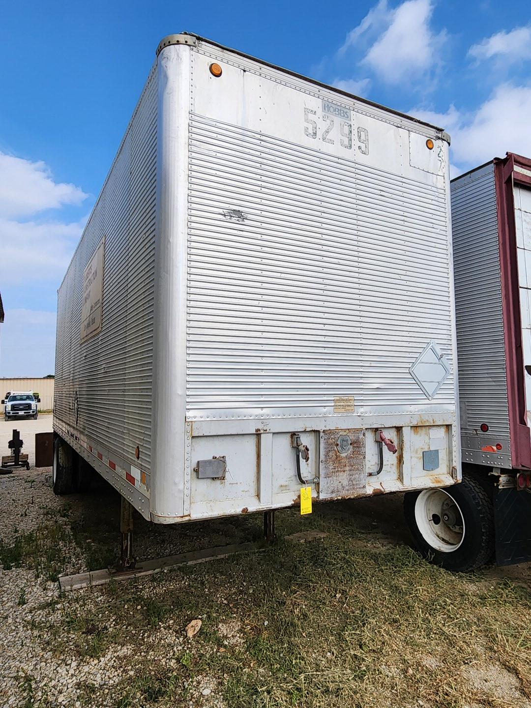 Hobbs AD9-8001-27 Trailer W/ Contents 25'L x 7'6"W Approx; TX Plate: W56-59