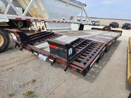 Interstate 20DT Flatbed Trailer 24'L Bed x 8'W; TX Plate: 834-57L; (No Tag)