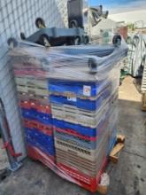 Lot - All Glass Racks and Dollies on this Pallet