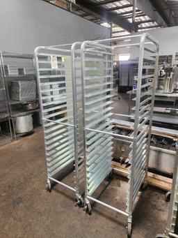 Full Size Aluminum Sheet Pan Rack on Casters