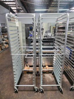 Full Size Aluminum Sheet Pan Rack on Casters