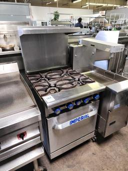 Imperial 4 Burner Gas Range and Oven