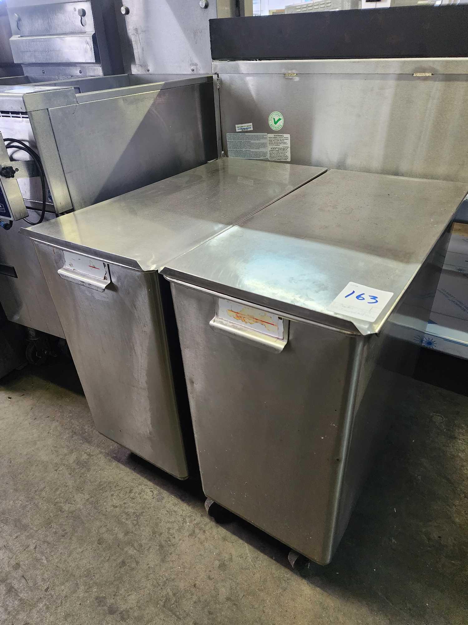 Baxter 120 lb. Stainless Steel Ingredient Bins