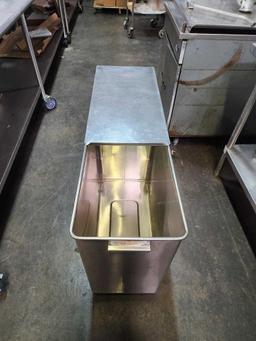 Baxter 120 lb. Stainless Steel Ingredient Bins