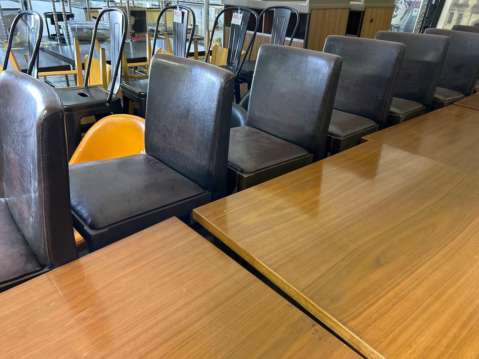 Faux Leather Bar Stools