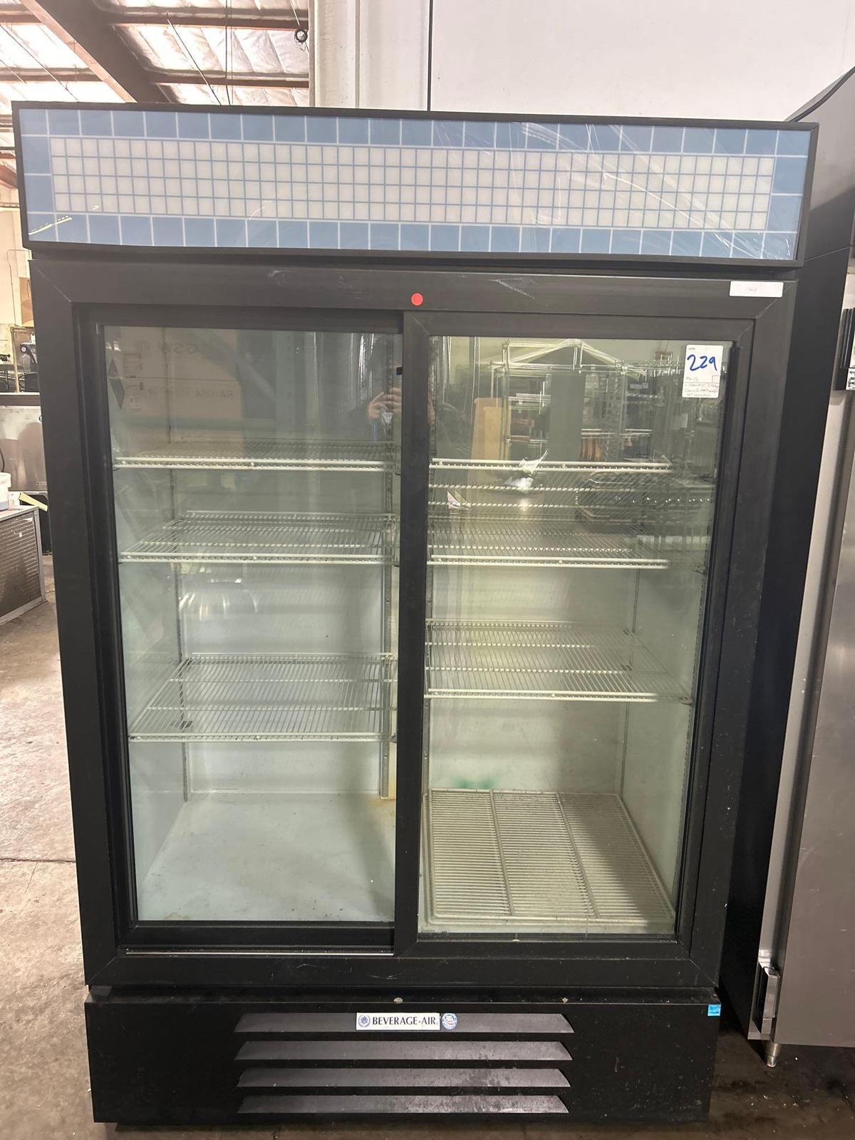 As Is Beverage Air 2 Glass Dr. Refrigerator NOT WORKING